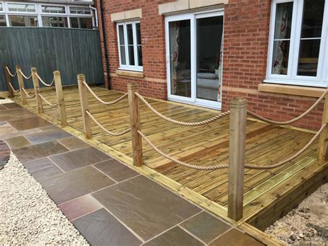 Decking With Rope R And H Landscapes