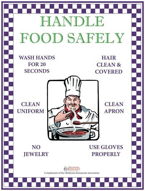 Food Safety Posters Oklahoma Restaurant Association Food Safety Posters Food Safety Food