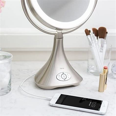 Ihome Icvbt8 Vanity Mirror With 1x 7x Magnification And Usb Charging Port