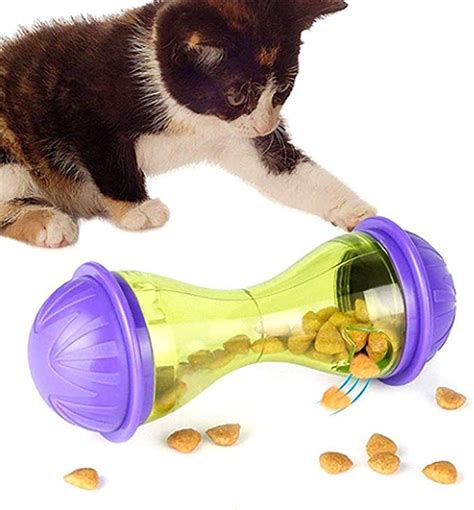 Cat Interactive Treat Dispenser Toy Pet Slow Feeder Toy