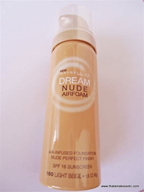 Thatamakeseetc Testei A Base Dream Nude Airfoam Maybelline
