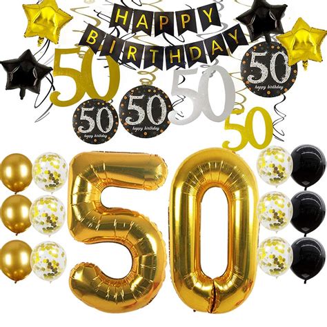 buy 50th birthday decorations for men women 50th birthday party decor 50 years old birthday