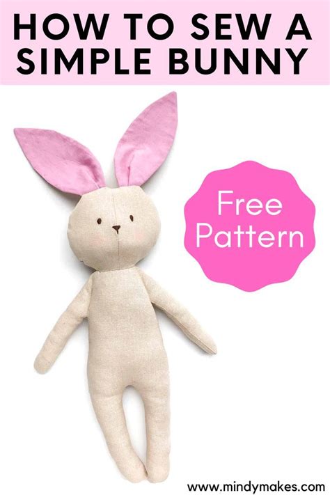 Create Your Own Adorable Stuffed Bunny With This Free Sewing Pattern