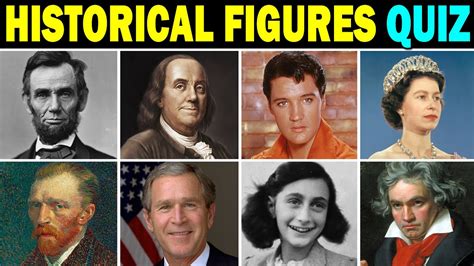 Guess The Historical Figures Quiz Youtube