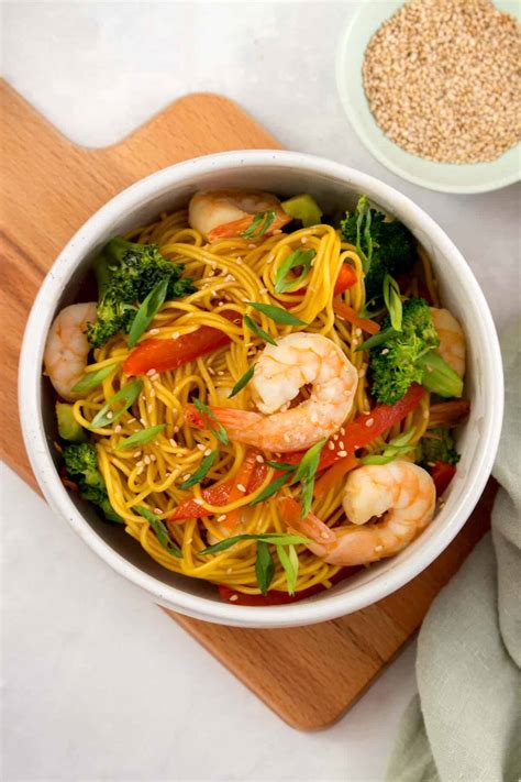 Shrimp Stir Fry With Noodles Carmy Easy Healthy Ish Recipes