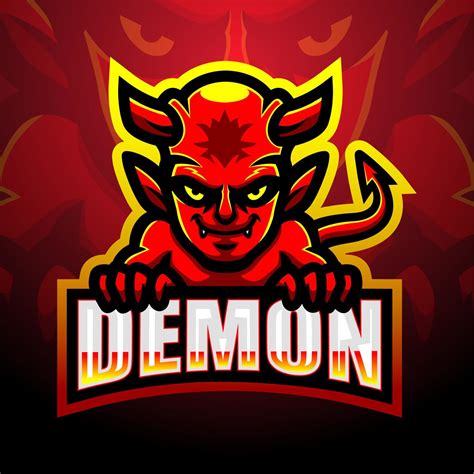 Demon Mascot Esport Logo Design 7415192 Vector Art At Vecteezy
