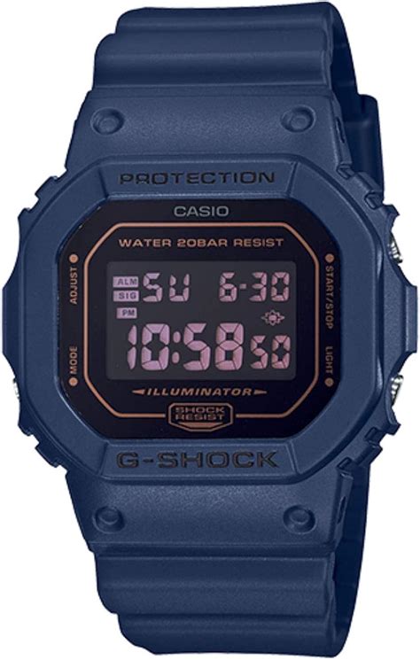 Casio G Shock Mens Digital Dw5600bbm 2 Watch Blue Uk Watches