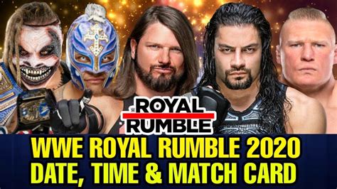 Wwe royal rumble 2020 will once again air from a stadium with the minute maid park in houston, the home for houston astros of major league baseball. WWE Royal Rumble 2020 Date, telecast time in India & Match card Predictions! - YouTube