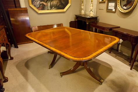 Dining sets up to 2 seats. Regency Style Mahogany 2-Pedestal Dining Table, Seats 12 For Sale at 1stdibs