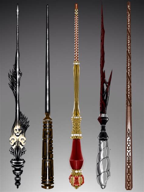 Some examples of design concepts are those in graphic design, such as typography and layout; Wand Concept Design: Chinese Collection | Harry potter ...