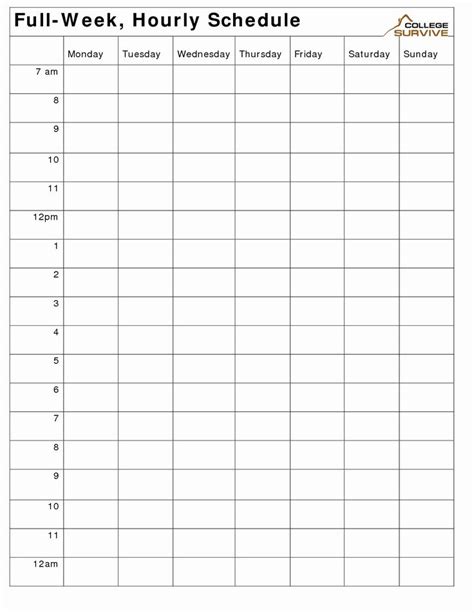 Basic Weekly Planner Excel Template Savvy Spreadsheets Basic Weekly