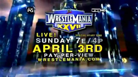 Wwe Wrestlemania Xxvii Triple H Vs The Undertaker Promo Youtube