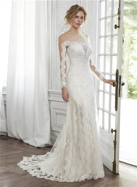 Illusion Lace And Satin Mermaid Wedding Dress Be Plus Satin Sheath