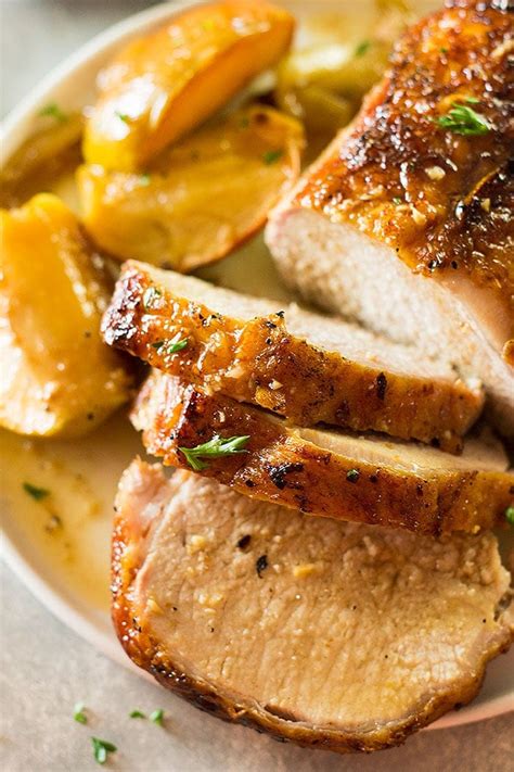 Maple Pork Loin With Apples And Onions Julies Eats And Treats