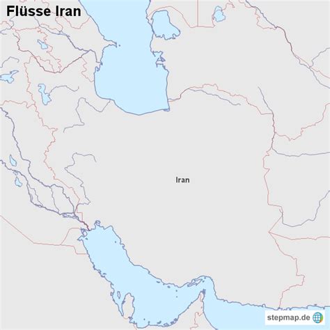 Stepmap Flüsse Iran Landkarte Für Iran