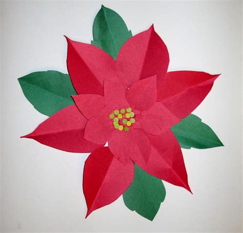 Art Class Ideas Paper Poinsettias Christmas Art Projects Christmas