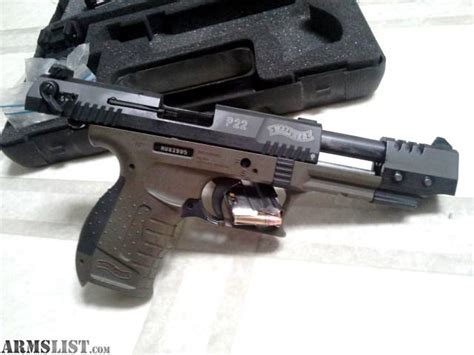 Armslist For Sale Walther P22 Target W 5 Inch Threaded Barrel Bi