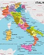 Mapa de Italia físico y político - Queverenitalia.com