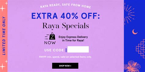 Can i submit zalora malaysia coupon codes? Zalora Raya Special Extra 40% Off Promo Code