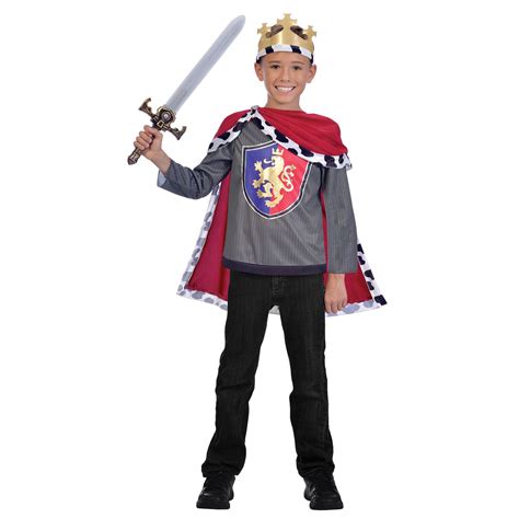 5 7yrs Boys Kids Royal King Costume Medieval Knight Book Week Day Fancy