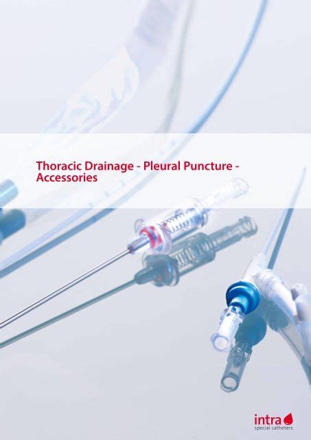 Thoracic Drainage Pleural Puncture Intra Special Catheters Gmbh