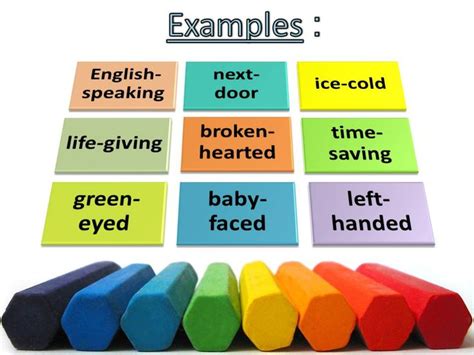 Compound words are formed when two or more words are joined together to create a new word that has an entirely new meaning. Compound Adjectives