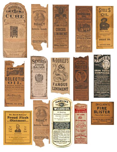 Vintage Medicine Bottle Labels Real Sheet 3 Of 3 Vintage Medicine