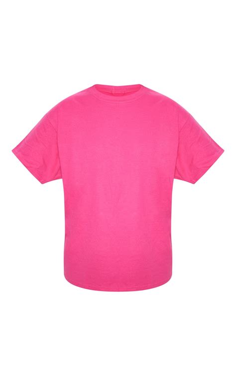 Hot Pink Ultimate T Shirt Tops Prettylittlething