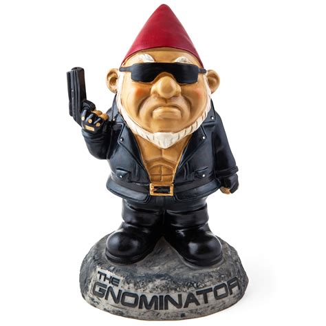 Big Mouth Toys The Gnominator Garden Gnome Statues Fifth Degree