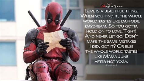 Deadpool quotes are super loved by all due to its hilarious and witty sense. Pin on Movie Quotes