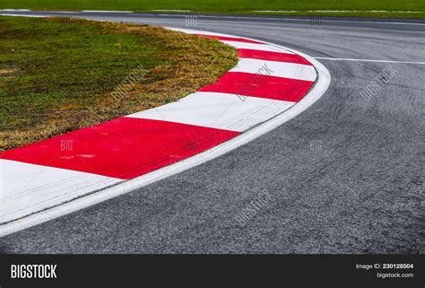 Curving Asphalt Red Image And Photo Free Trial Bigstock