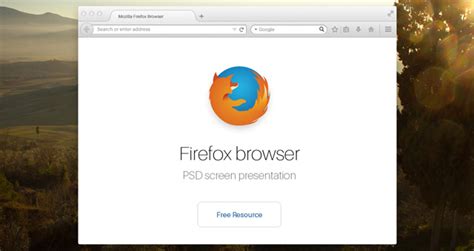 firefox browser psd mockup psd web elements pixeden