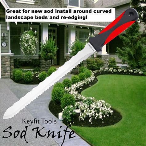 Keyfit Tools Sod Knife Stainless Steel Blade Sod Cutter Trim New Sod