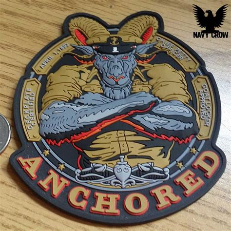 Us Navy Chief Anchored Pvc Morale Patch