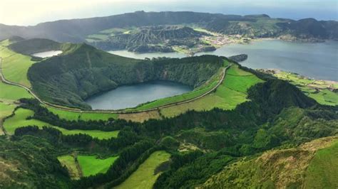 Video Of Aerial View Of Famous Lagoa Das Sete Cidades Lake Lakes In