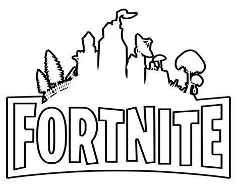 Best Ideas For Coloring Fortnite Logo Coloring Pages