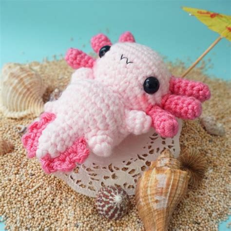Crochet Pattern Lily The Baby Axolotl Etsy In 2021