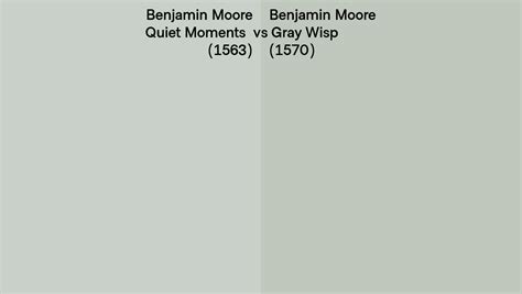 Benjamin Moore Quiet Moments Vs Gray Wisp Side By Side Comparison