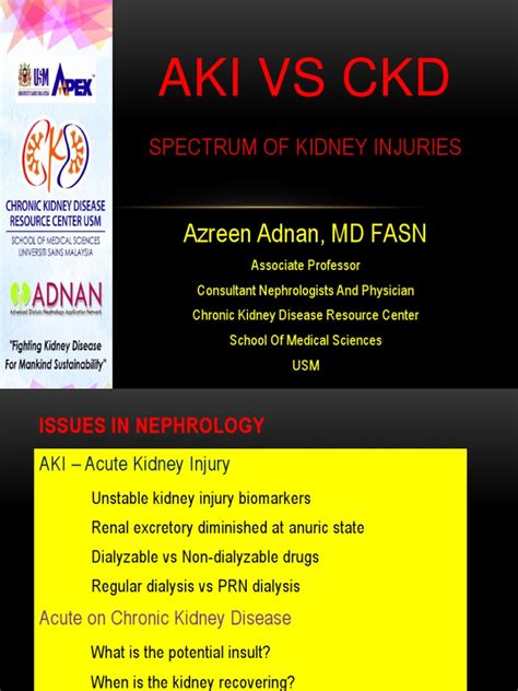 Aki Vs Ckd Lecture Latest 3rd Dec 2018ppt Chronic Kidney Disease