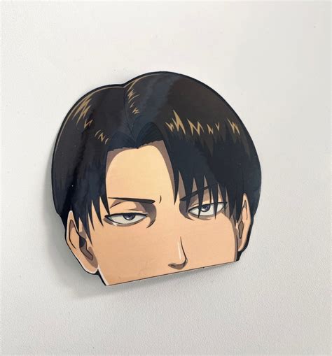 Levi Ackerman Peeker Sticker Ataque A Titán Etsy