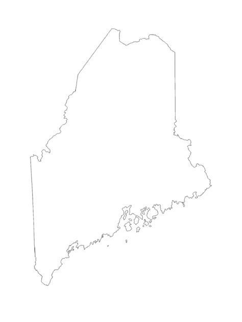 Maine Map Template 8 Free Templates In Pdf Word Excel Download