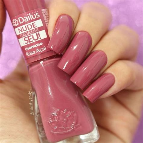 Esmalte Dailus Rosa açaí Nail colors Luxury nails Manicure