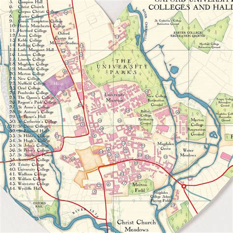 Printable Map Of Oxford Printable Maps
