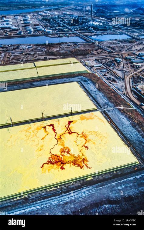 Aerial Image Of Alberta Tar Sands Alberta Canada Stock Photo Alamy