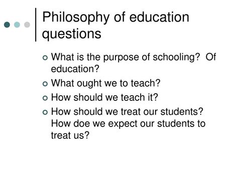 Ppt Philosophy Of Education Powerpoint Presentation Free Download