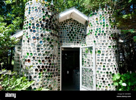 Glass Bottle House Prince Edward Island Canada Stock Photo Alamy