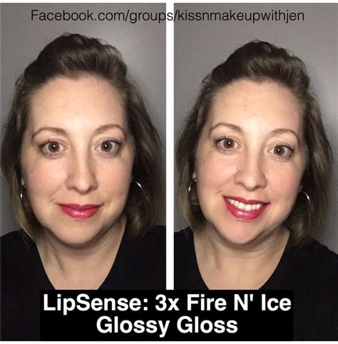 Lipsense Fire N Ice With Glossy Gloss Fire N Ice Glossier Gloss