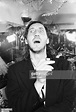 Musician Pete Townshend, of the band 'The Who', mugging and smoking a ...