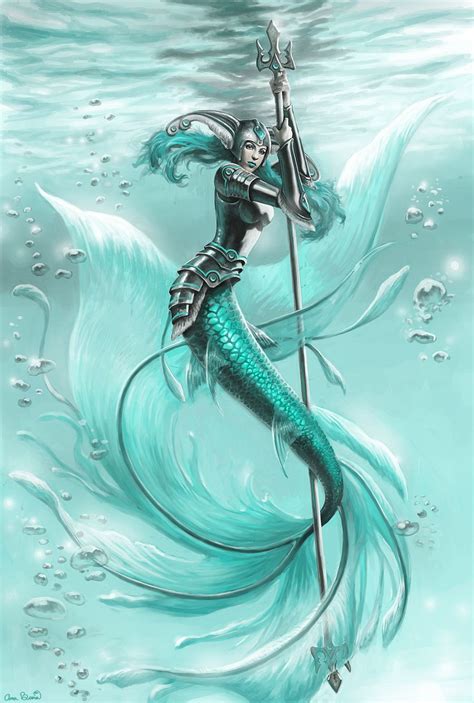 Splashwoman By Amabusia Fantasy Art Mermaids Seafolk Mermaid Art