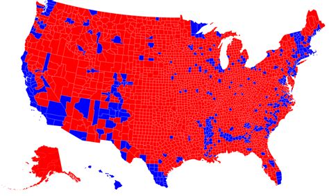 Republicans Are “clustered” By County Democrats Are “clustered” By